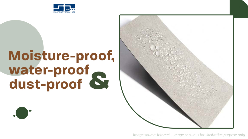 moisture proof - water proof - dust proof