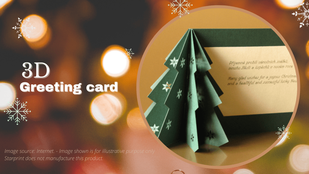 3D-shaped cards Xmas gift 3D-shaped cards Xmas gift