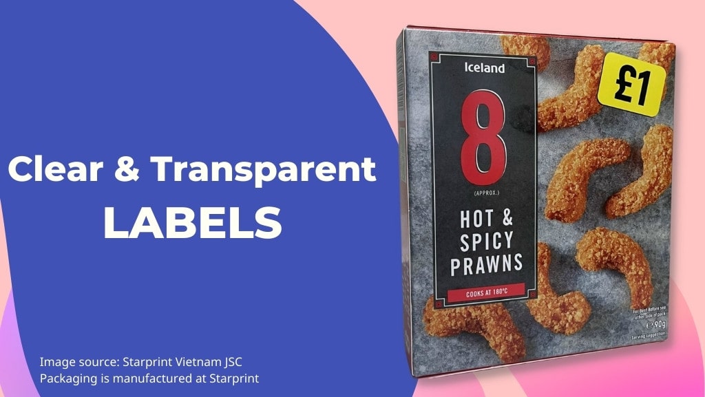 clear transparent label