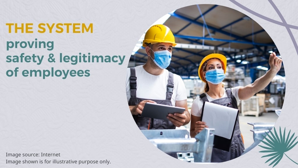 system proving employees safety legitimacy system proving employees safety legitimacy