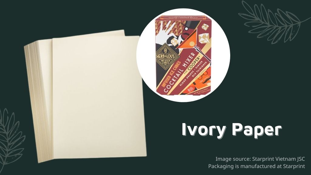 Ivory paper packaging